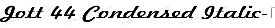 Jott 44 Condensed Italic字体转换
